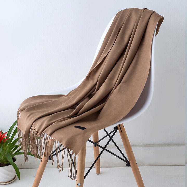 Cashmere Scarf för kvinnor Mjuk Varm Vinter Sjal