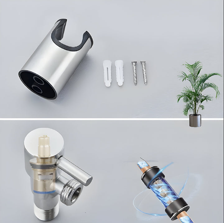 MonoSpray Set – Rostfritt Stål Bidet Sprayhuvud Armatur