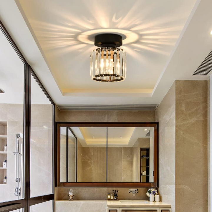 Taklampa Kristall Flush Mount Modern Armatur