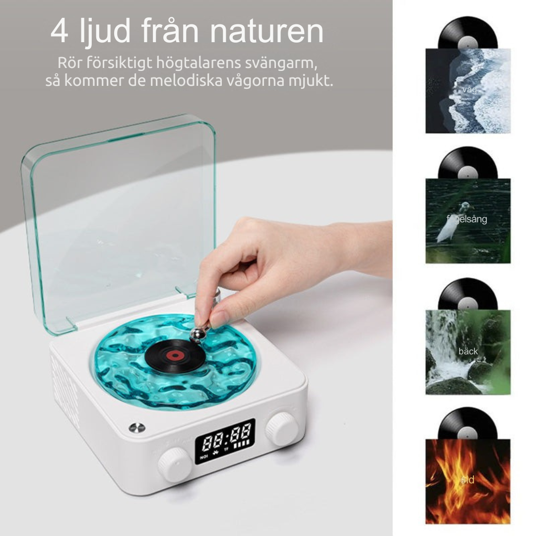 SpinEcho – Vintageinspirerad Bluetooth-skivspelare