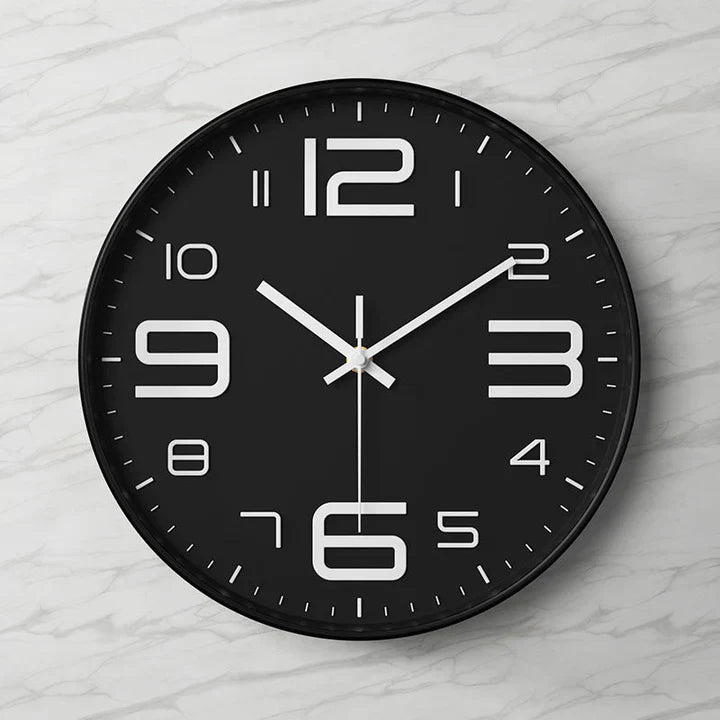 NovaTick – Minimalistisk 3D-väggklocka med modern design och tyst kvartsrörelse