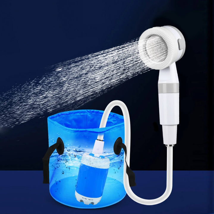CampFlow - Bärbar Duschenhet med Vattenpump
