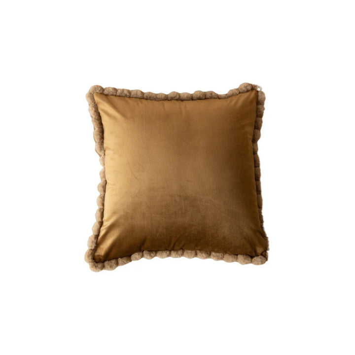 Sammet Pom-Pom Trim Kuddeöverdrag