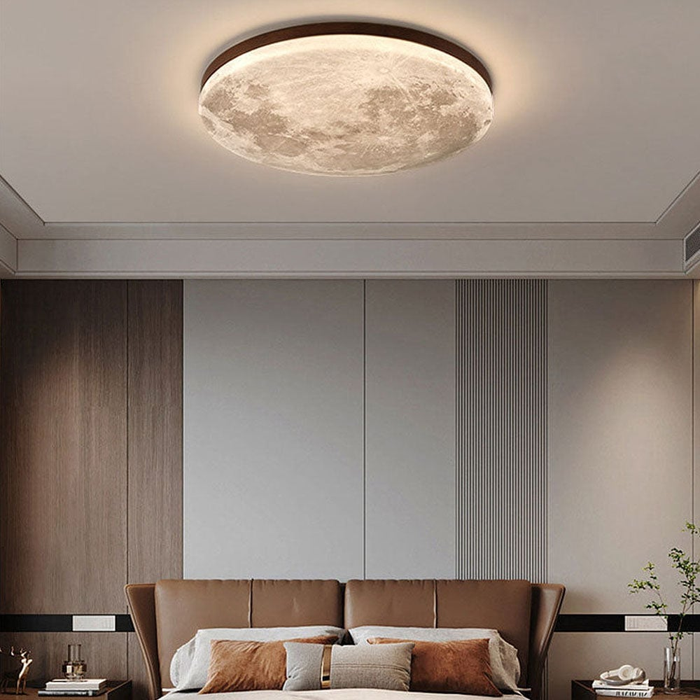 Elegant mån-inspirerad LED taklampa