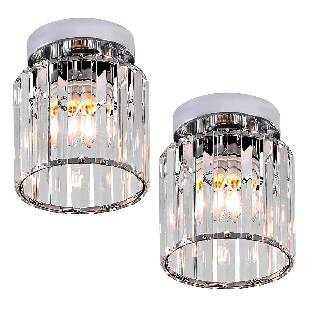 Taklampa Kristall Flush Mount Modern Armatur