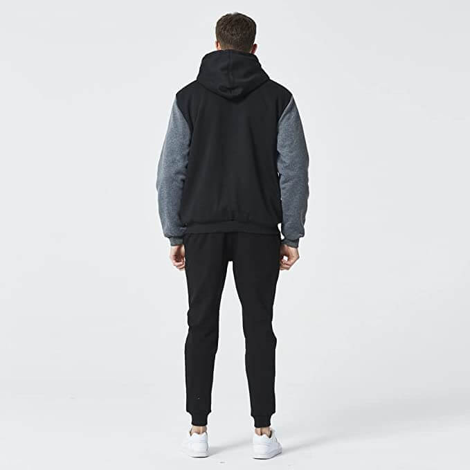 Män vinter fleece jacka