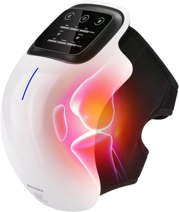 Smart Elektrisk Knä Massager Med Värme &amp; Infraröd Terapi