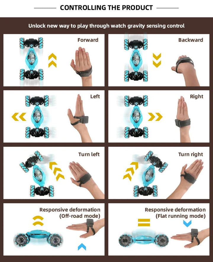 Gesture Sensing Bil (Inkluderar Gesture Watch + Fjärrkontroll)