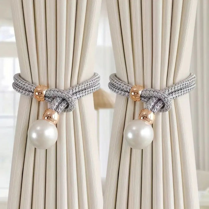 Lustrous Pearl Gardinband | 2 Delar Set
