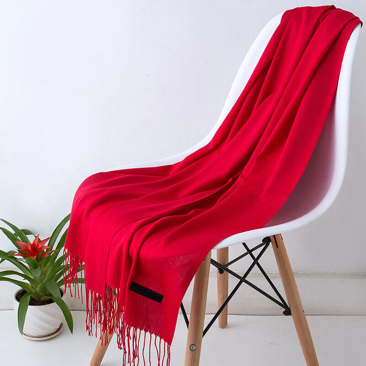 Cashmere Scarf för kvinnor Mjuk Varm Vinter Sjal