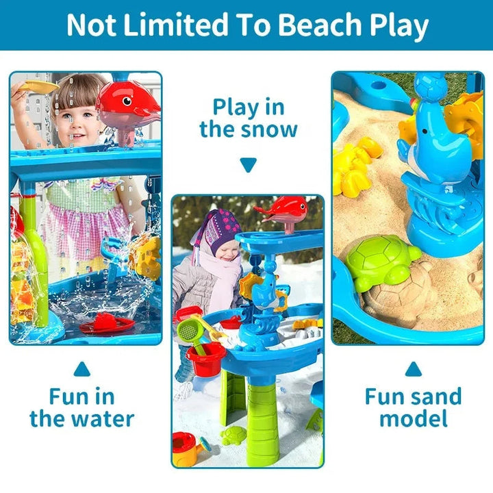 KIDSPLASH | 3-i-1 Utomhus Sand &amp; Vattentabell För Barn