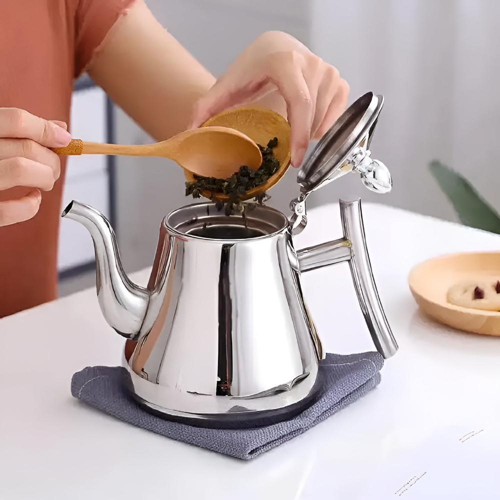Rostfritt Stål Kanna med Inbyggt Filter