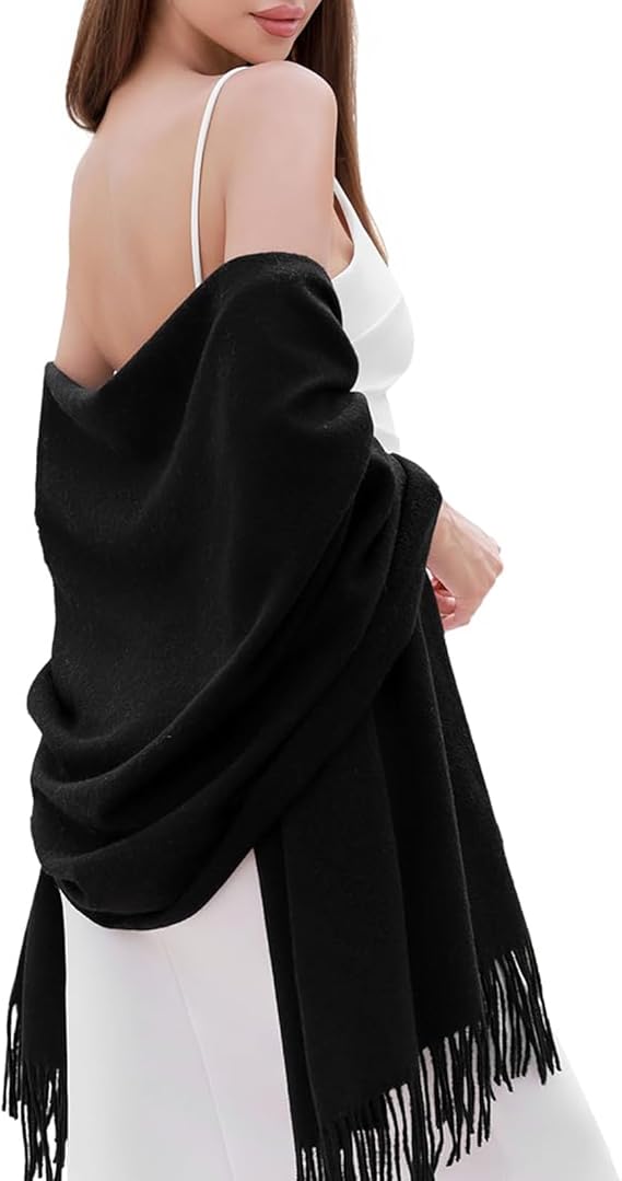Cashmere Scarf för kvinnor Mjuk Varm Vinter Sjal