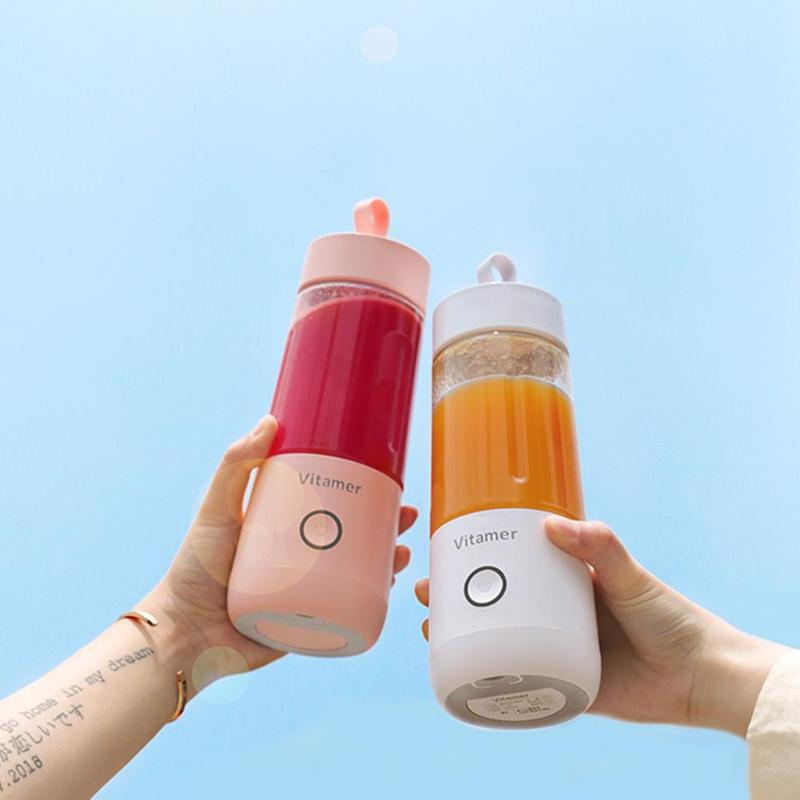 Portabel blender 350 ml med USB, 14 000 varv och två funktioner