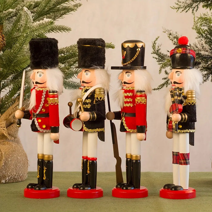 NutcrackerJoy - Trä Nötknackaren soldat figur för tidlös julskärm