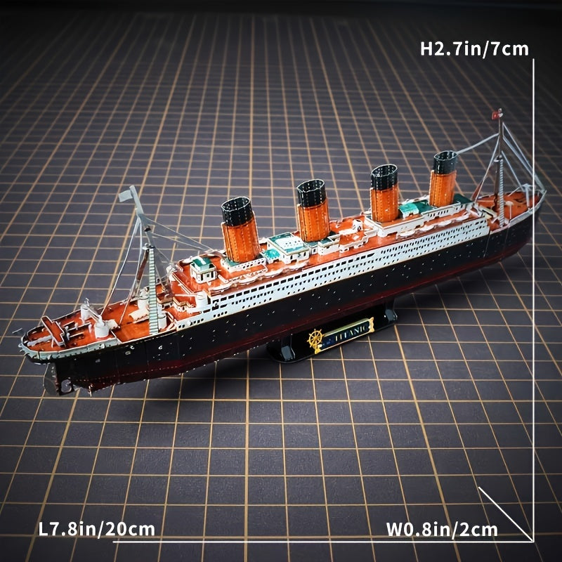 Titanic 3D Metallmodellkit – Detaljerad DIY-modell för kreativa hantverkare