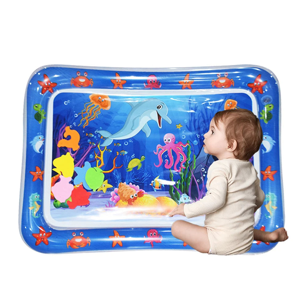 Tummy Time Vattenleksak Mat – Rolig och Interaktiv Baby Lekmatta