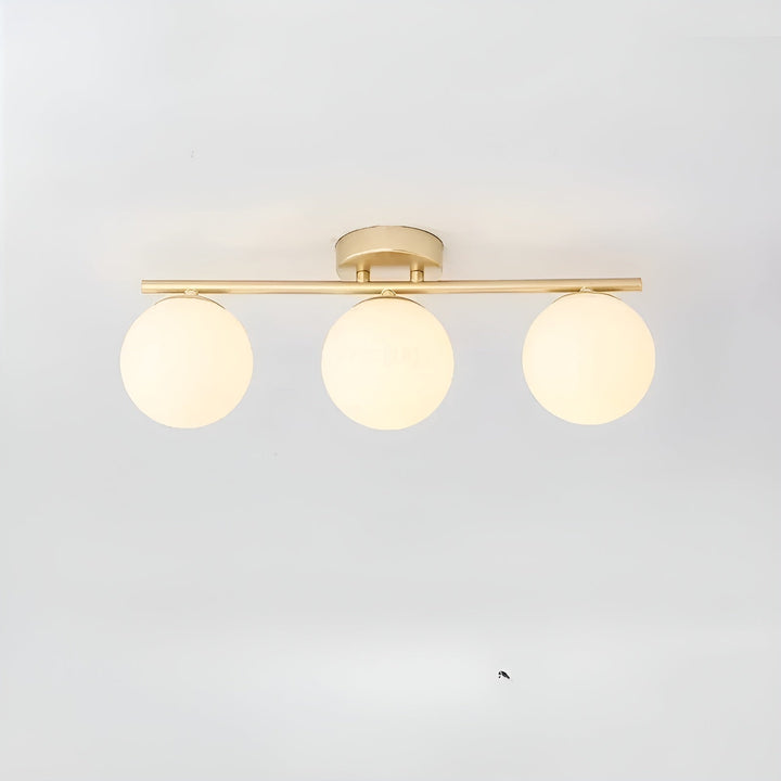 LED-taklampa i glas – Nordisk design | För vardagsrum &amp; sovrum