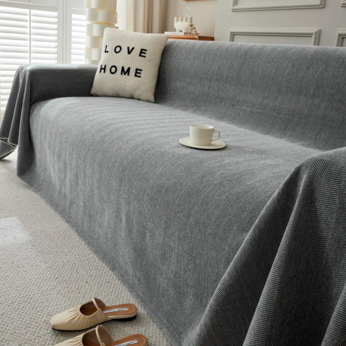 Hållbar husdjursvänlig herringbone sofföverdrag - Modern, stiligt och hållbart soffskydd