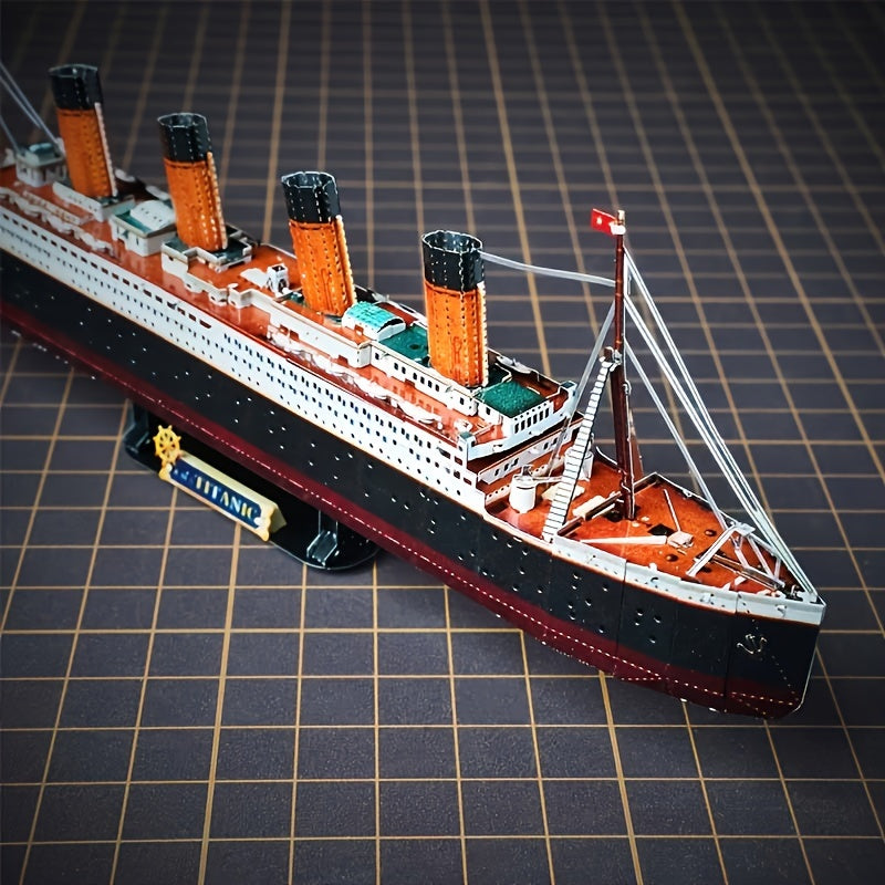 Titanic 3D Metallmodellkit – Detaljerad DIY-modell för kreativa hantverkare