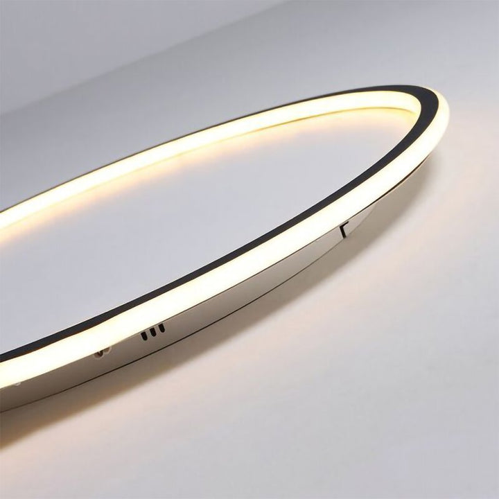 Ultra-tunn modern taklampa | Flush Mount LED för låga tak | Rund &amp; dimbar