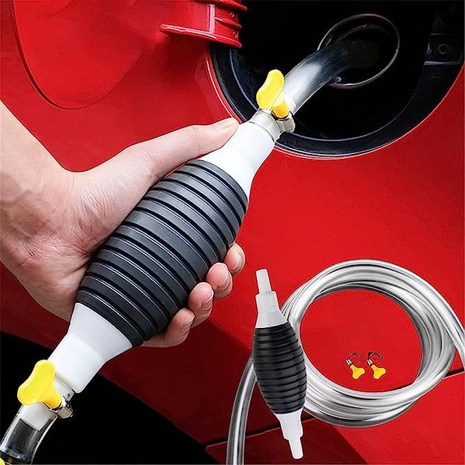 Carvallo | Vätskepump FlowMaster One | Handpump för bensin, vatten och olja | Bärbar och utan ström | För bil, båt och trädgård