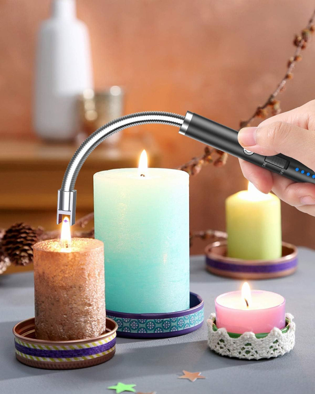 Elektrisk USB-tändare med flexibel nacke