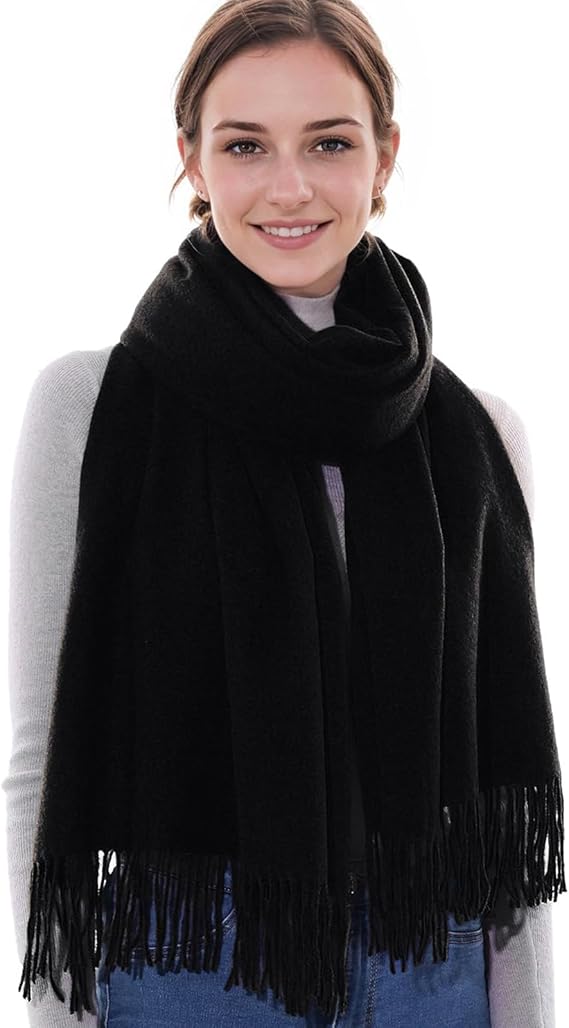 Cashmere Scarf för kvinnor Mjuk Varm Vinter Sjal