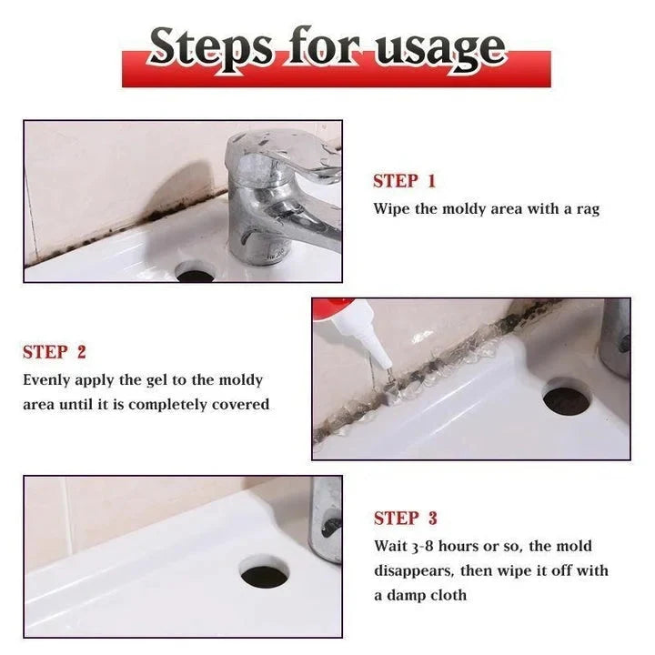 GroutShield Mold Gel – Snabbverkande, säker lösning för kakel och ytor