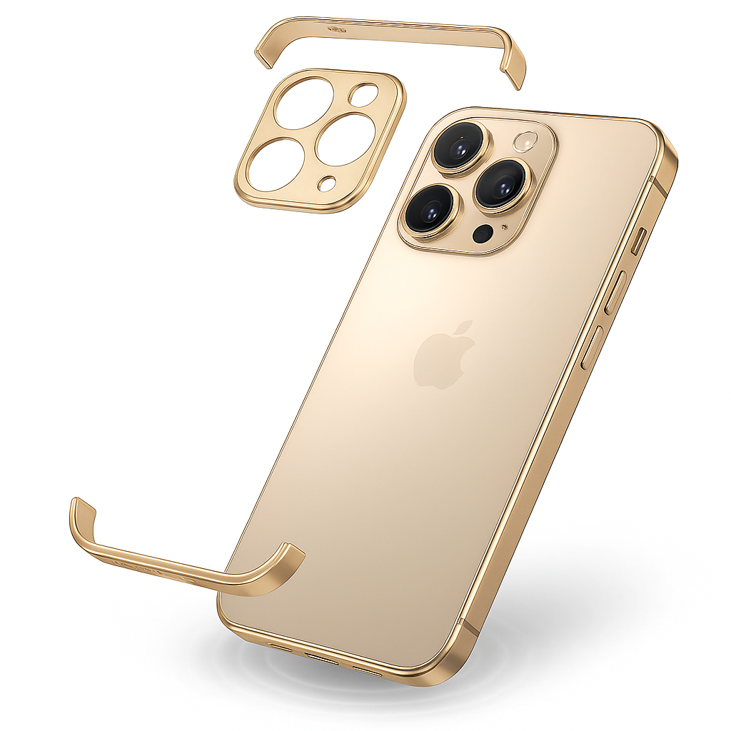 Mobilskal Minimalistisk Slim Skyddande Metallfack