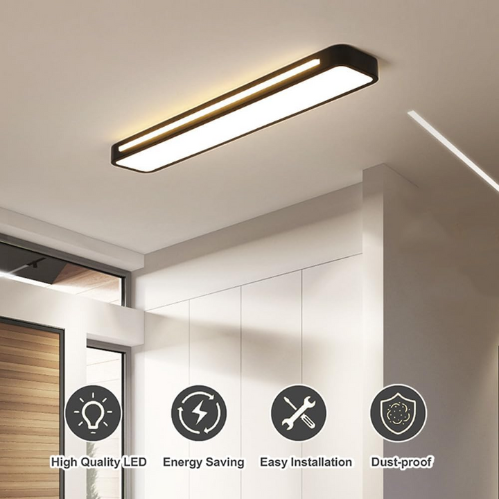 Nordic Minimalist Lång LED Taklampa