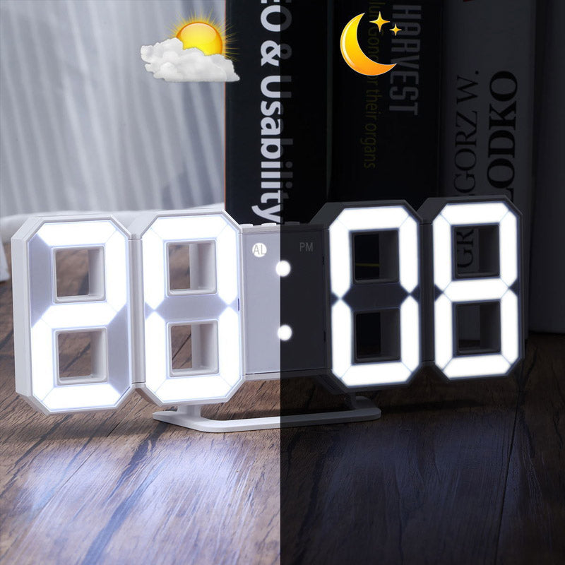 Smart 3D Digital Klocka – Modern Design för Din Nattduksbord