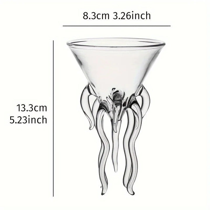 Carvallo - Unik bläckfisk-inspirerad Martini-glas för stiliga hembarer