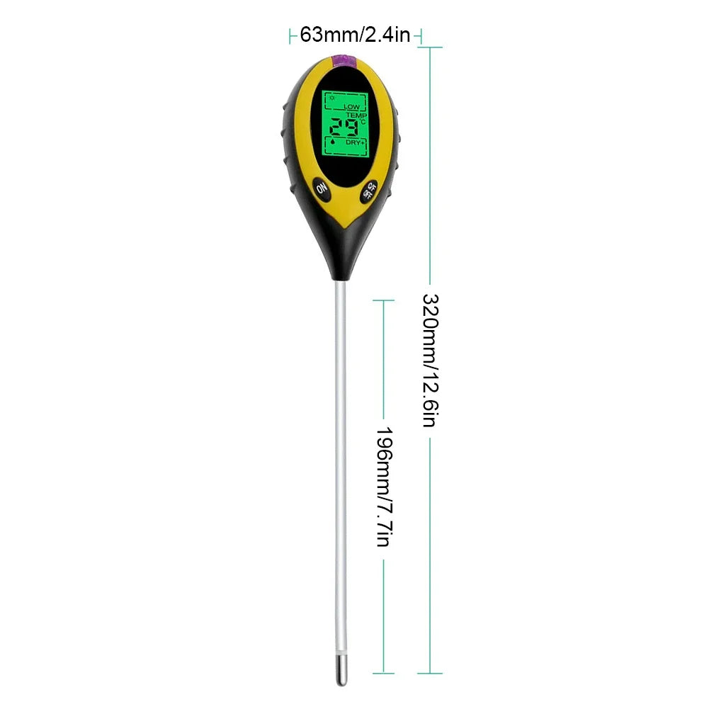 4 i 1 Jord PH-Mätare Tester