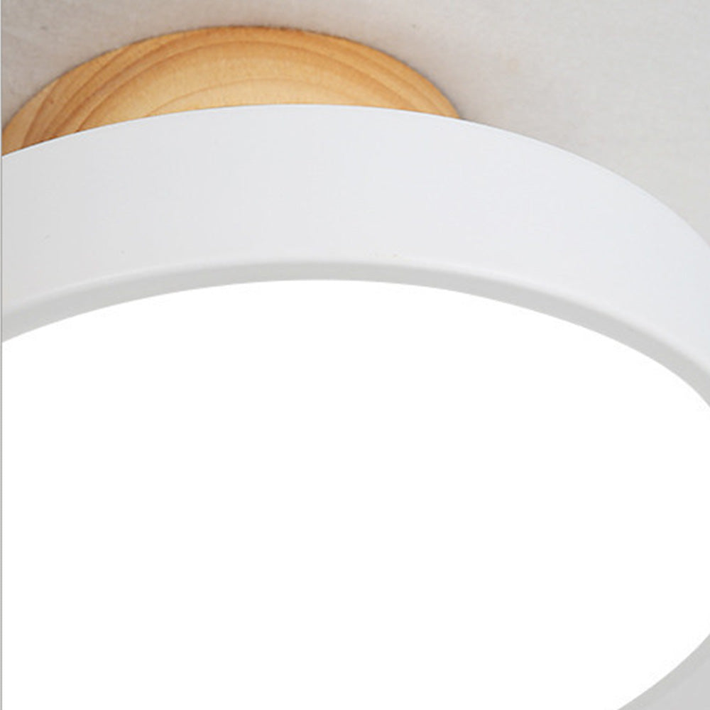 LED Taklampa Trä Flush Mount Armatur