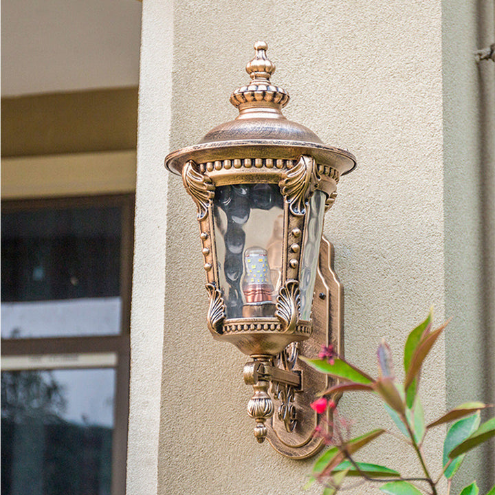 Utomhus Vintage Glas Vägglampa