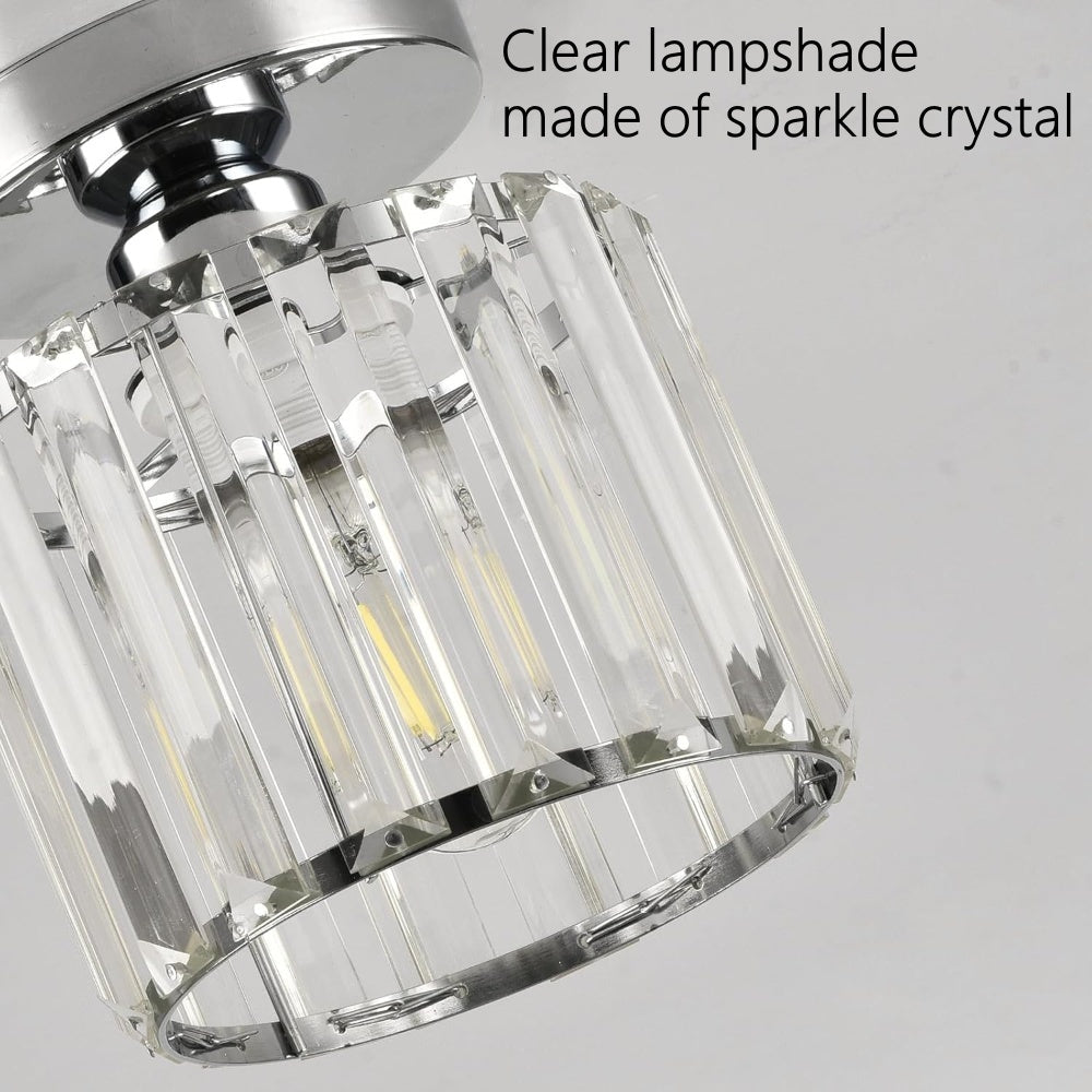 Taklampa Kristall Flush Mount Modern Armatur