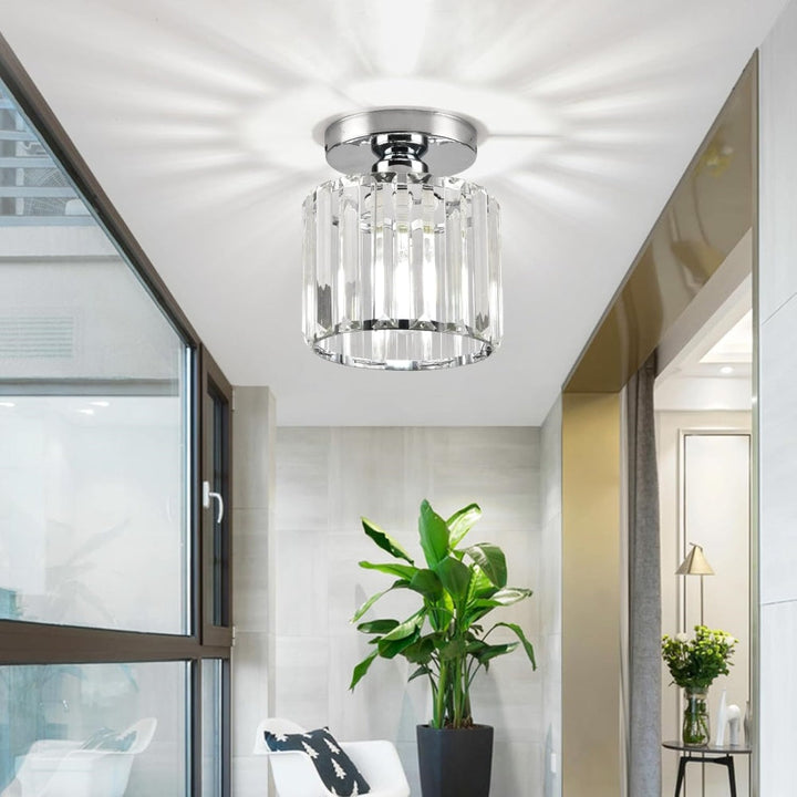 Taklampa Kristall Flush Mount Modern Armatur