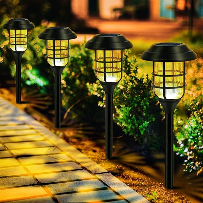 Solarlampa – Elegant rostfritt stål och väderbeständig