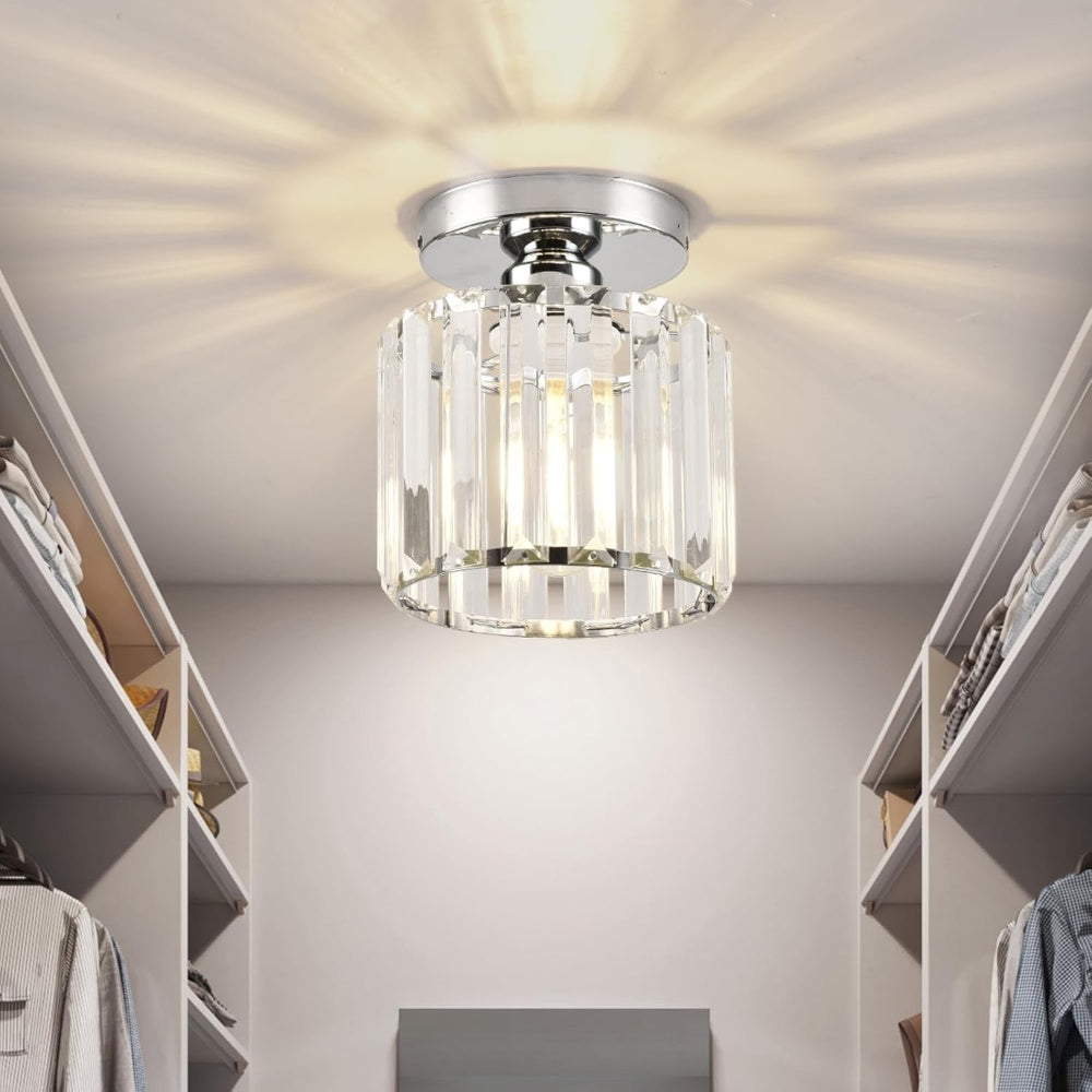 Taklampa Kristall Flush Mount Modern Armatur