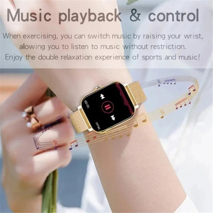 Digital Smart Watch för Män &amp; Kvinnor Med Bluetooth Samtal, Full Touch Skärm, Fitness &amp; Sport Tracker