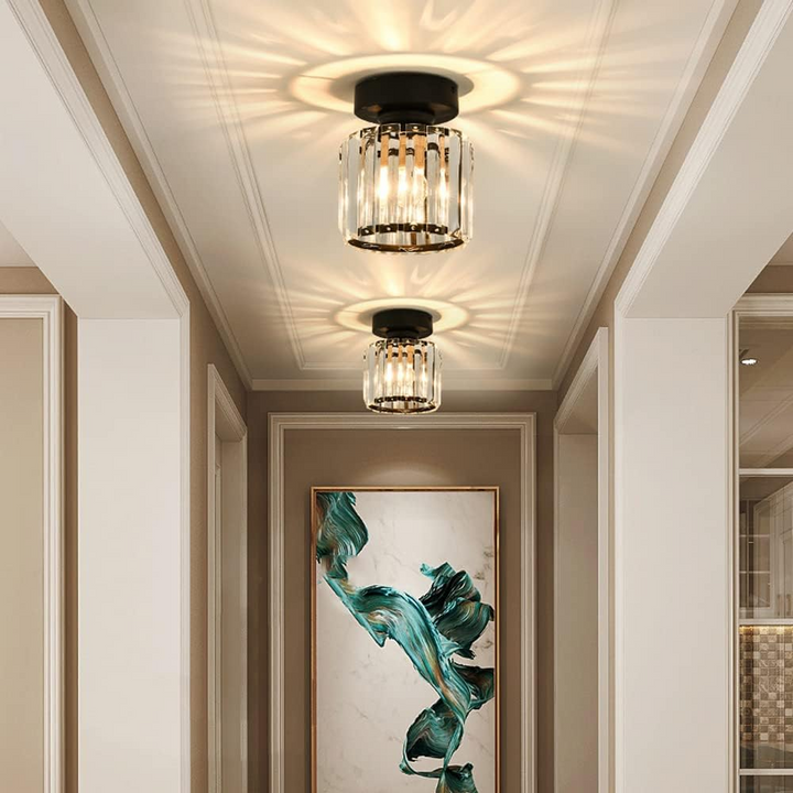 Taklampa Kristall Flush Mount Modern Armatur