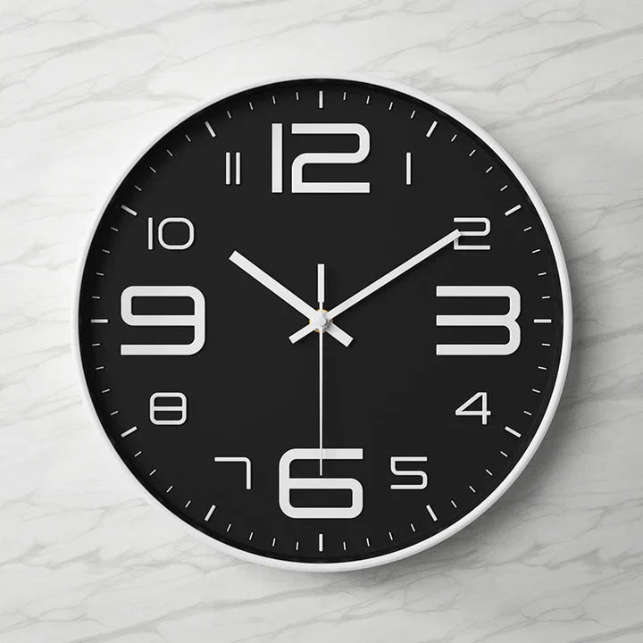 NovaTick – Minimalistisk 3D-väggklocka med modern design och tyst kvartsrörelse