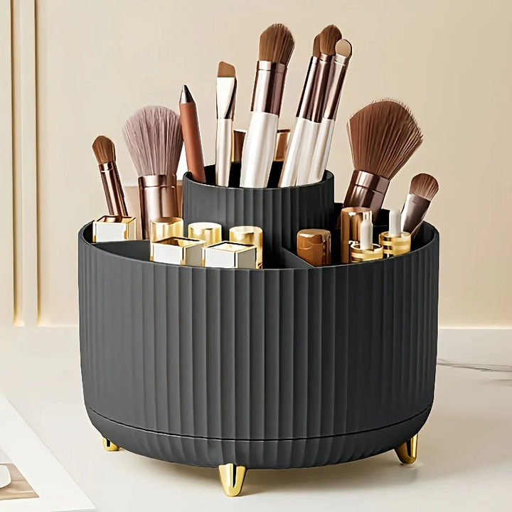 Makeup Organiser | 360° Rotating Förvaringsställ för Sminkbord