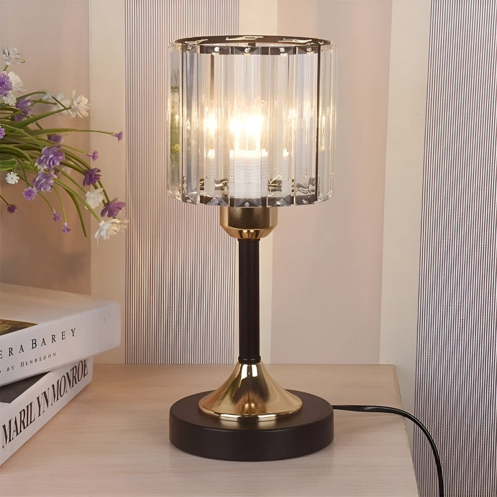 GlowGem Lampa - Nordisk Kristall-LED-Bordlampa