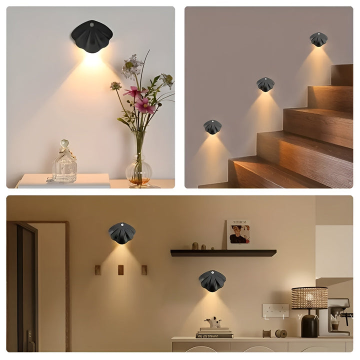 Rörelse sensor LED-lampa – Trådlös &amp; dimbar | USB-uppladdningsbar för trappor &amp; inomhus