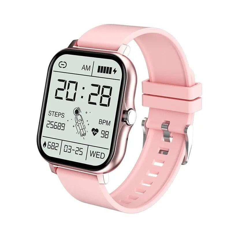 Digital Smart Watch för Män &amp; Kvinnor Med Bluetooth Samtal, Full Touch Skärm, Fitness &amp; Sport Tracker