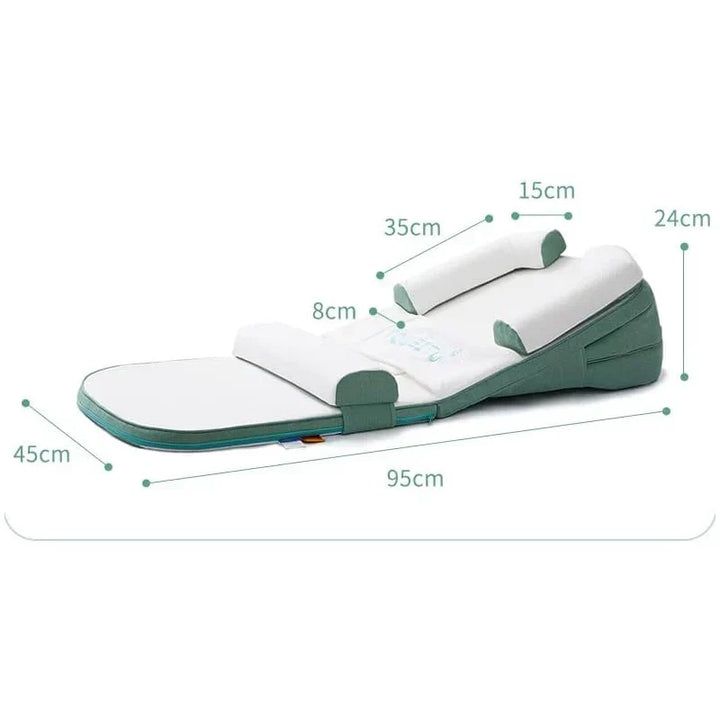 RoyaleGlow Baby Wedge Sido Sova Kudde Säng Reflux Anti Rulla Nyfödd Säng