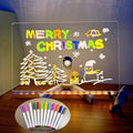 RoyaleGlow USB LED Noteringsbräda med 12 Färgpennor - Glödande Meddelandebräda för Kontor & Hem
