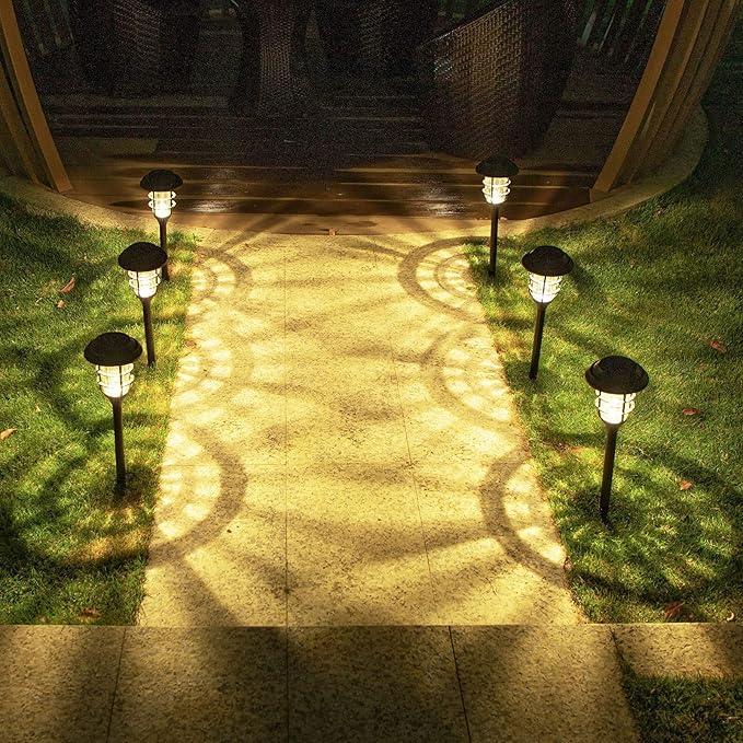 Solarlampa – Elegant rostfritt stål och väderbeständig